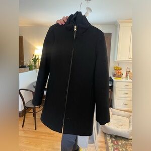 J. Crew Black Trench Coat